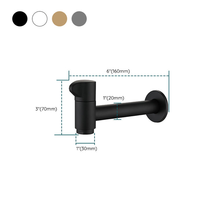 Lisslune | Widely used wall-mounted bathroom sink faucet cross handle low arch faucet