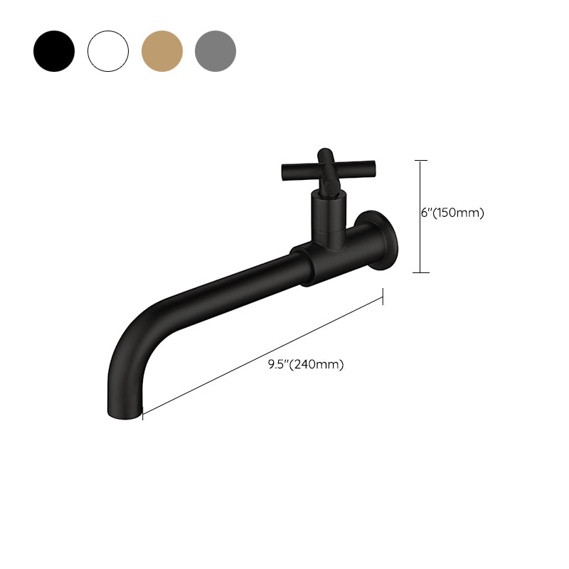 Lisslune | Widely used wall-mounted bathroom sink faucet cross handle low arch faucet