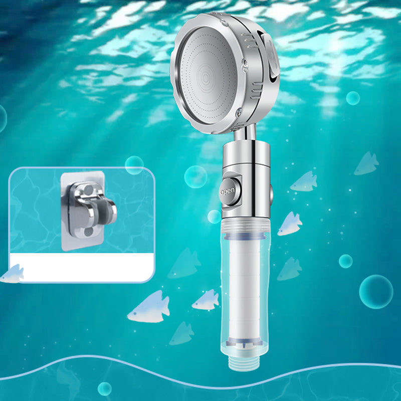 Lisslune | Bathroom Shower Head Brass Round Filter Shower Head with Hose