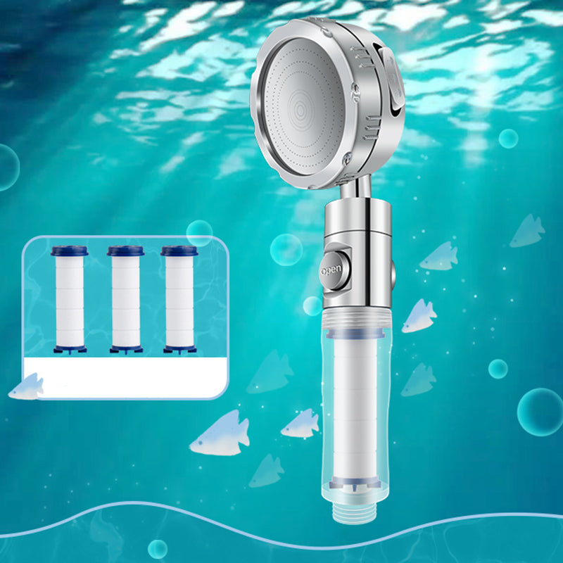 Lisslune | Bathroom Shower Head Brass Round Filter Shower Head with Hose