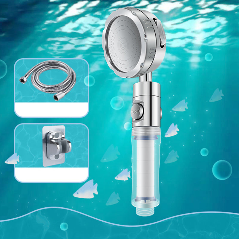 Lisslune | Bathroom Shower Head Brass Round Filter Shower Head with Hose