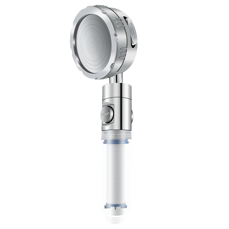 Lisslune | Bathroom Shower Head Brass Round Filter Shower Head with Hose