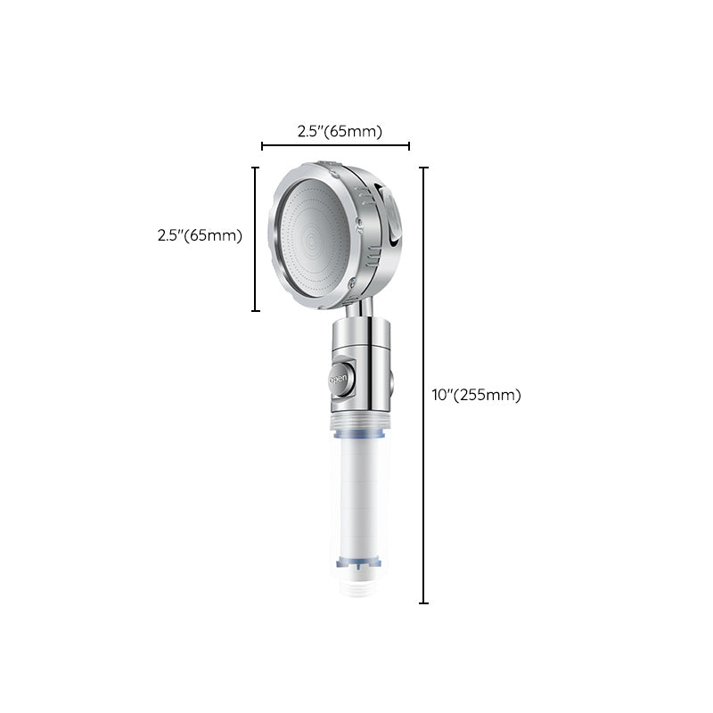 Lisslune | Bathroom Shower Head Brass Round Filter Shower Head with Hose