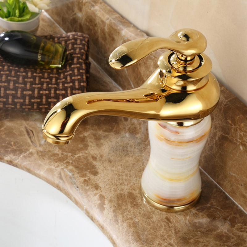 Lisslune | Luxury Vessel Faucet Lever Handle Low Arc Vessel Sink Bathroom Faucet