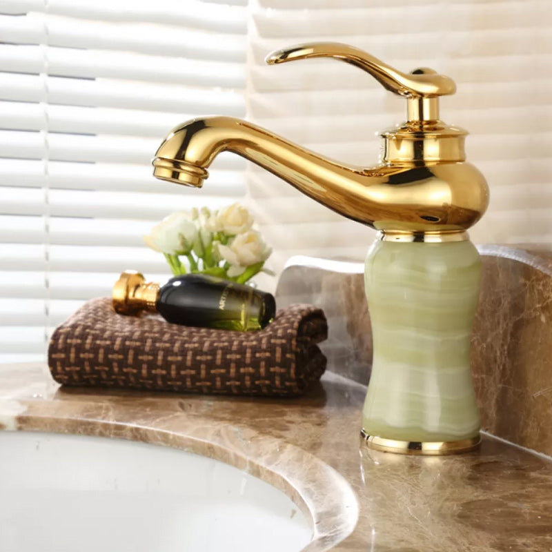 Lisslune | Luxury Vessel Faucet Lever Handle Low Arc Vessel Sink Bathroom Faucet