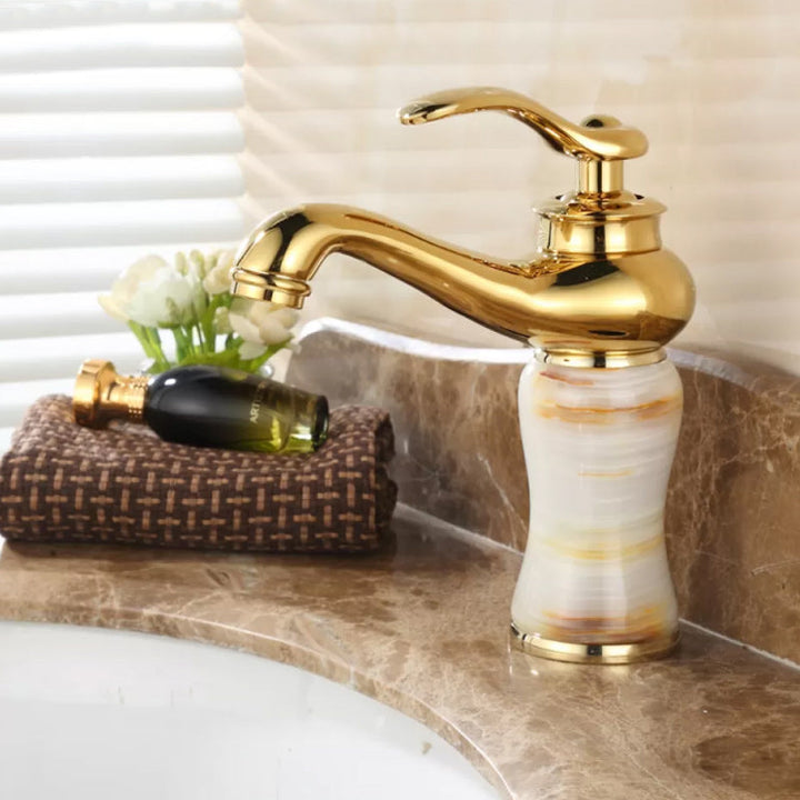 Lisslune | Luxury Vessel Faucet Lever Handle Low Arc Vessel Sink Bathroom Faucet