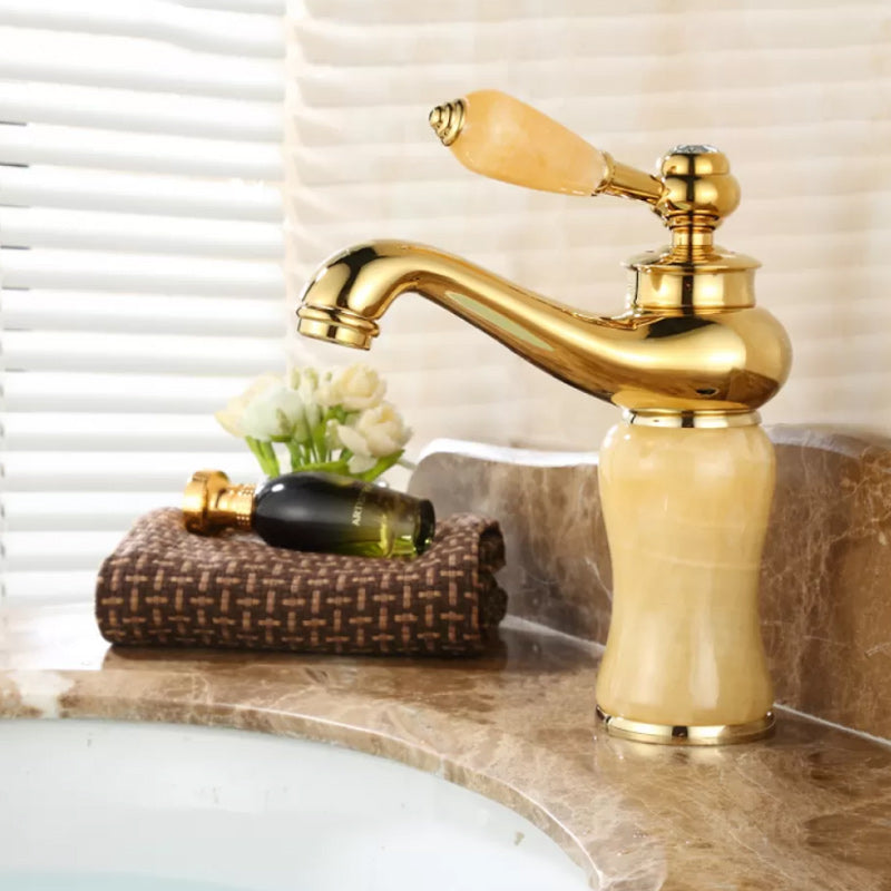 Lisslune | Luxury Vessel Faucet Lever Handle Low Arc Vessel Sink Bathroom Faucet