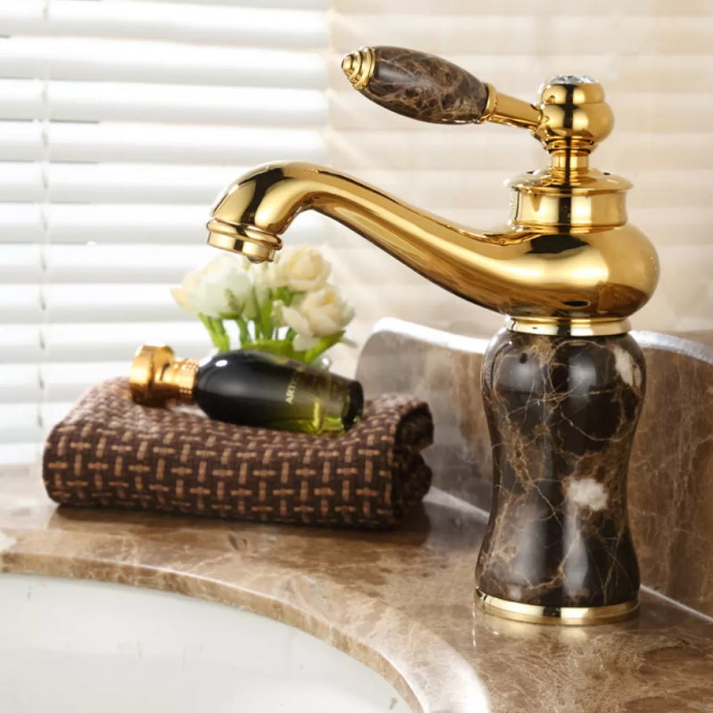 Lisslune | Luxury Vessel Faucet Lever Handle Low Arc Vessel Sink Bathroom Faucet