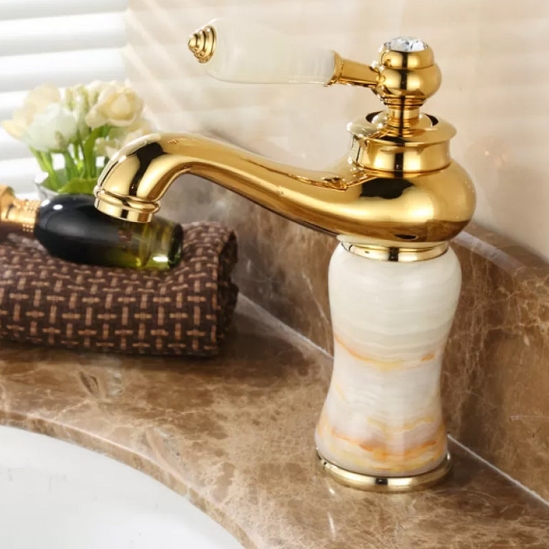 Lisslune | Luxury Vessel Faucet Lever Handle Low Arc Vessel Sink Bathroom Faucet