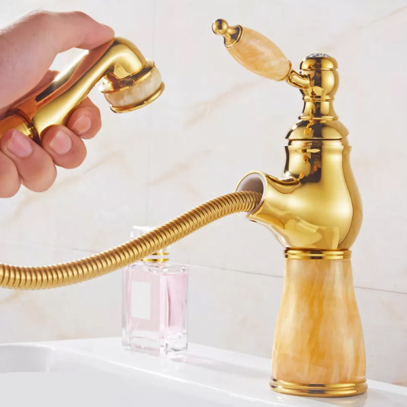 Lisslune | Luxury Vessel Faucet Lever Handle Low Arc Vessel Sink Bathroom Faucet