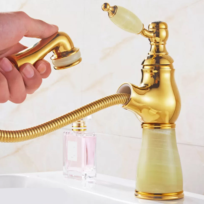 Lisslune | Luxury Vessel Faucet Lever Handle Low Arc Vessel Sink Bathroom Faucet