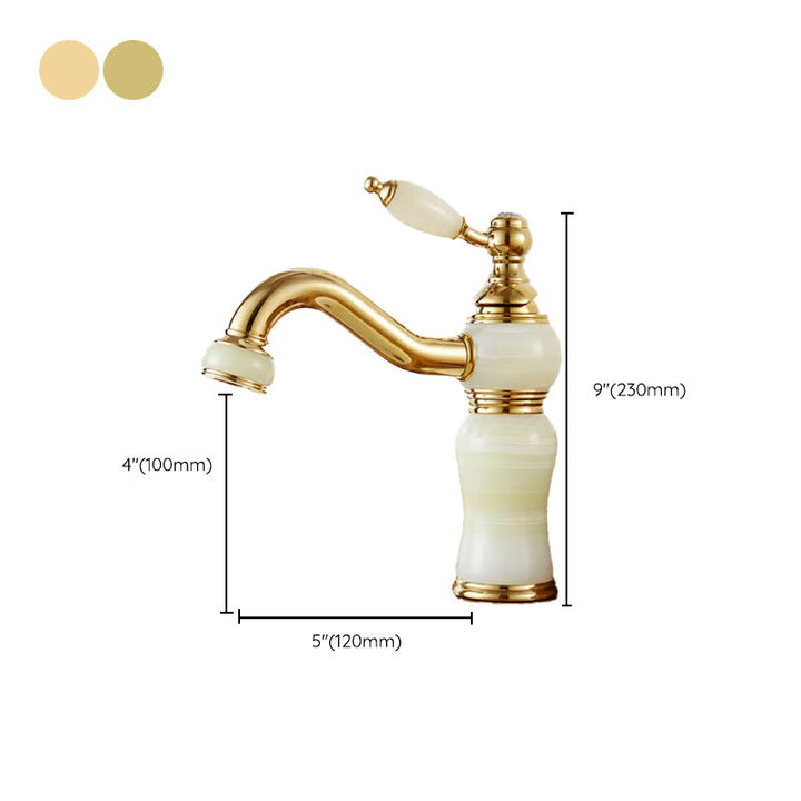 Lisslune | Luxury Vessel Faucet Lever Handle Low Arc Vessel Sink Bathroom Faucet