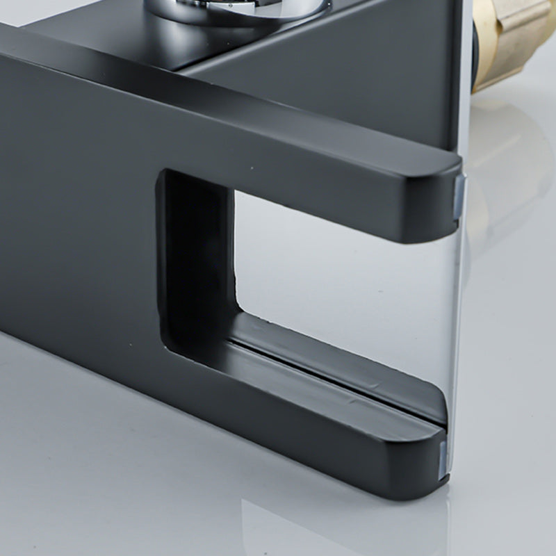 Lisslune | Waterfall Basin Mixer Tap Square Lever Handle with LED Three-Color Light