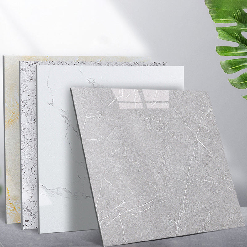 Lisslune | Indoor Vinyl Floor Peel and Stick PVC Marble Print Square Floor