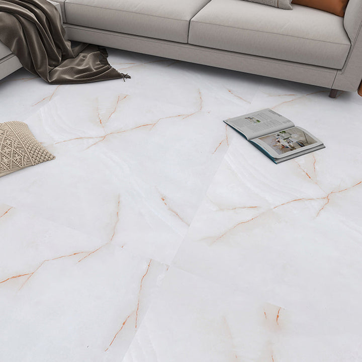 Lisslune | Indoor Vinyl Floor Peel and Stick PVC Marble Print Square Floor