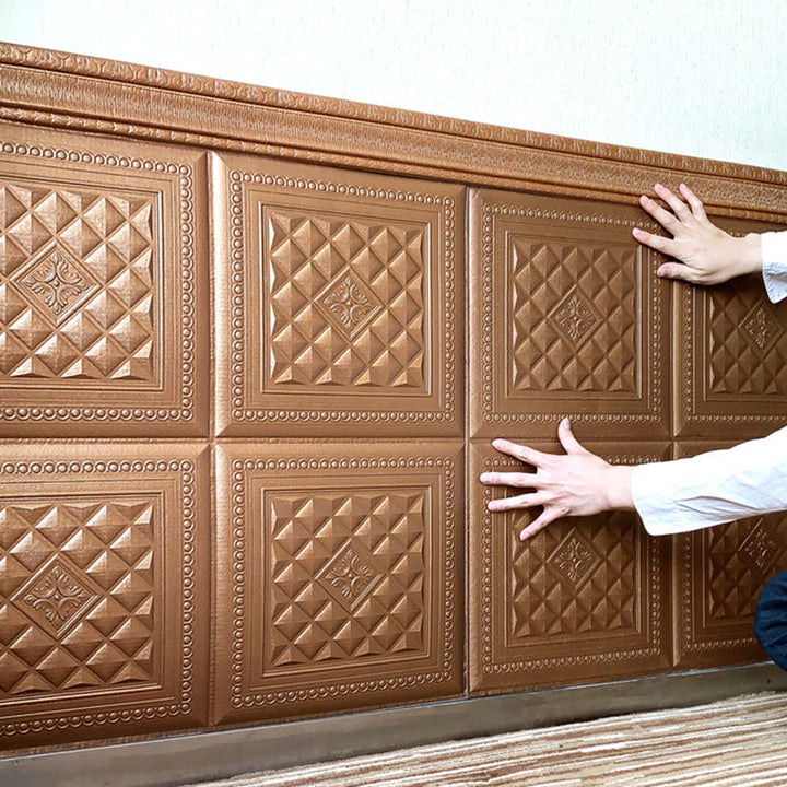 Lisslune | Modern Tin Wall Cladding Smooth Bathroom Living Room Wall Ceiling
