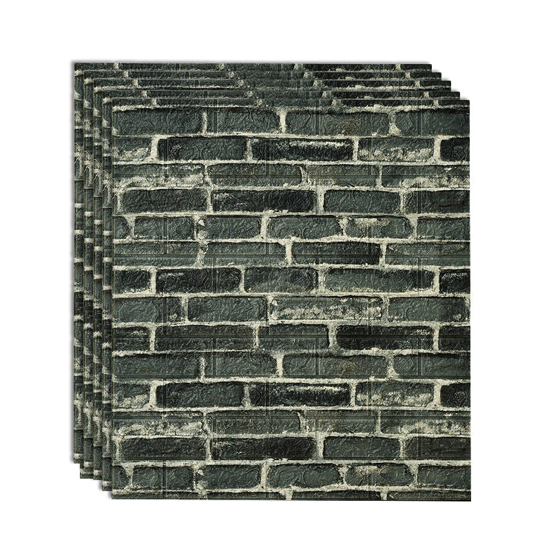 Lisslune | Industrial Wall Panel 3D Brick Wall Panels Waterproof Stickers Wall Tiles Set of 10