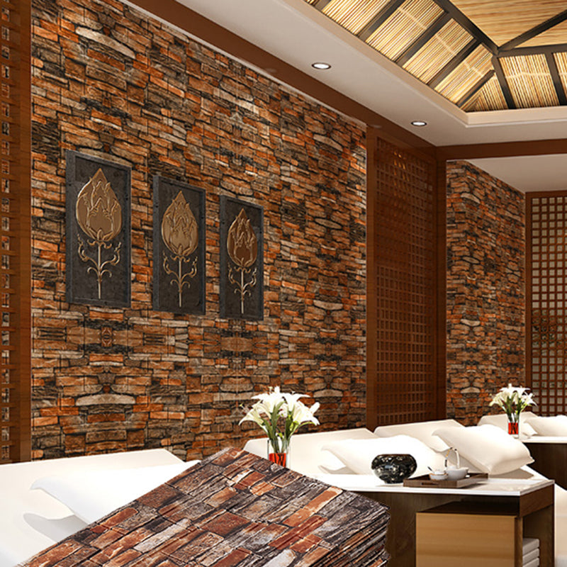 Lisslune | Industrial Wall Panel 3D Brick Wall Panels Waterproof Stickers Wall Tiles Set of 10