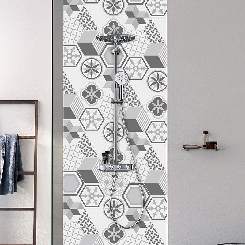 Lisslune | Plastic Mosaic Tile Wallpaper Hexagonal for Stick and Remove Back Wall Tile