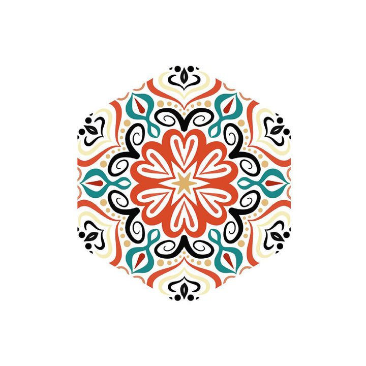 Lisslune | Plastic Mosaic Tile Wallpaper Hexagonal for Stick and Remove Back Wall Tile