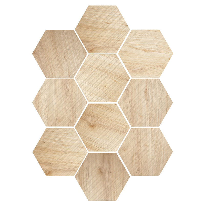 Lisslune | Plastic Mosaic Tile Wallpaper Hexagonal for Stick and Remove Back Wall Tile
