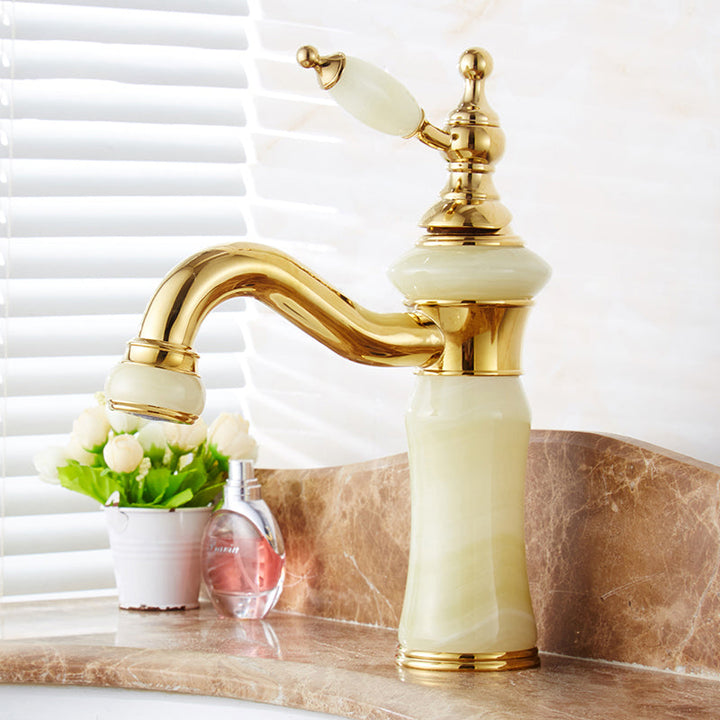 Lisslune | Glam Basin faucet Lever handle Low arch basin faucet Bathroom faucet