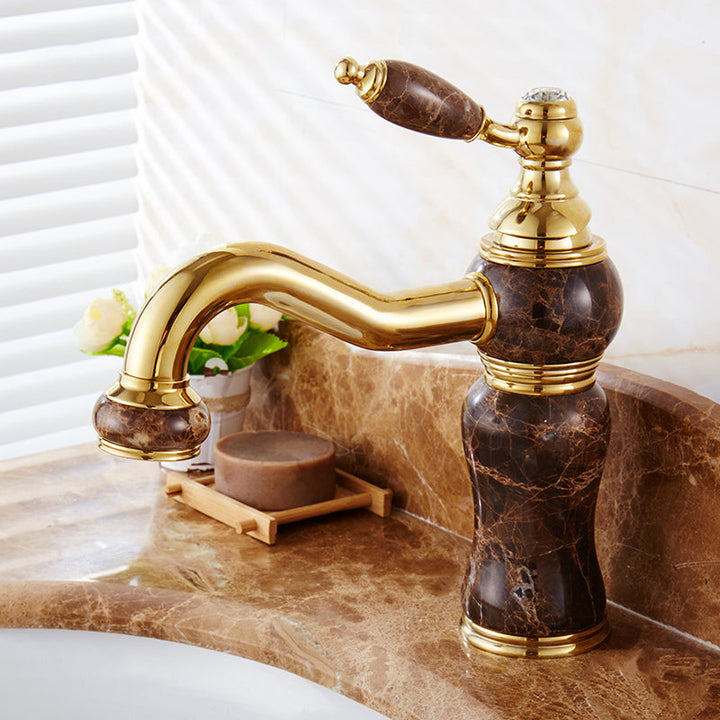 Lisslune | Glam Basin faucet Lever handle Low arch basin faucet Bathroom faucet