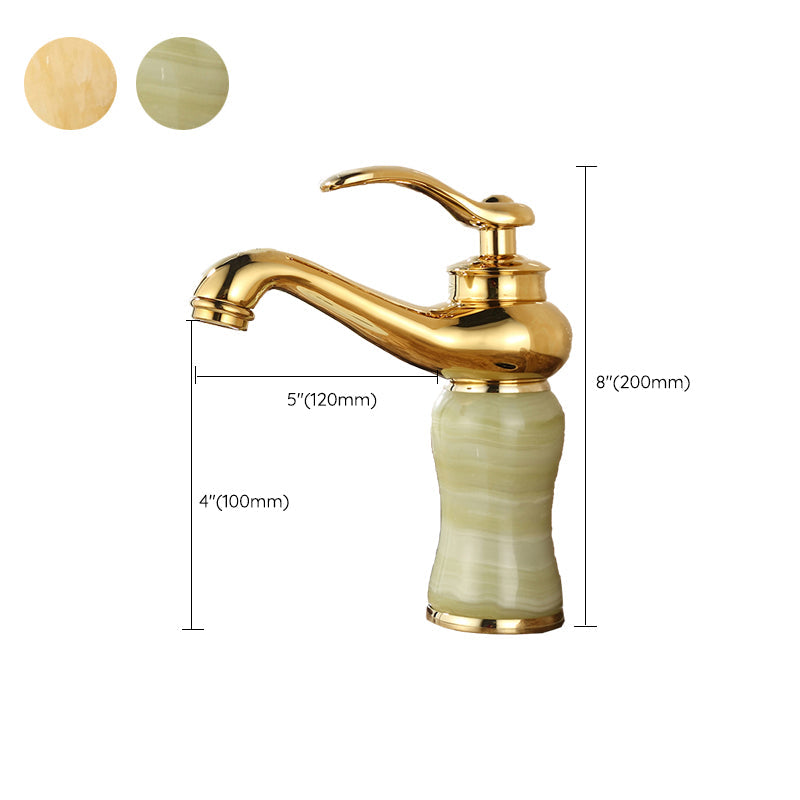 Lisslune | Glam Basin Tap Lever Handle Low Arc Basin Tap Bathroom Tap