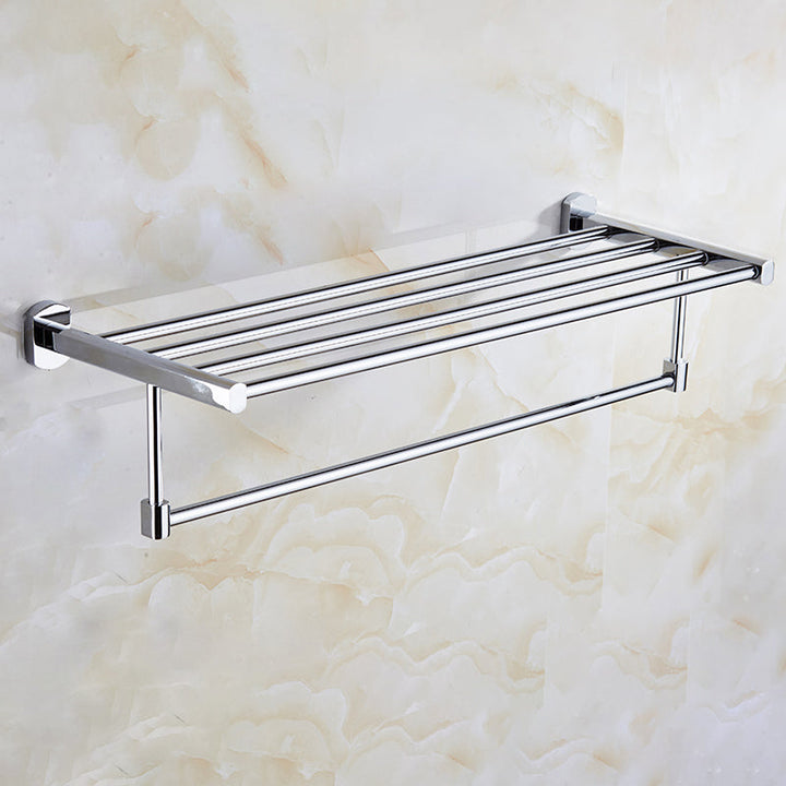 Lisslune | Modern Bathroom Accessory Set Stainless Steel Bathroom Rack Towel Holder Bathroom Accessory Set