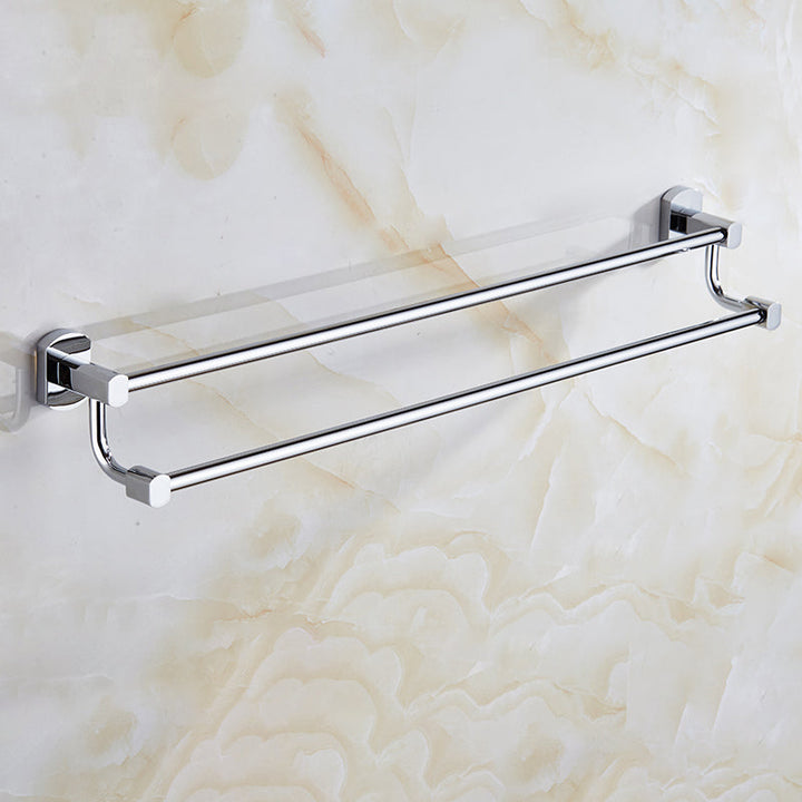 Lisslune | Modern Bathroom Accessory Set Stainless Steel Bathroom Rack Towel Holder Bathroom Accessory Set