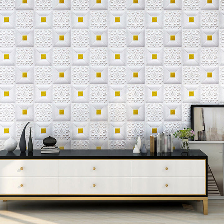 Lisslune | 3D Wall Panel Modern Simple Home Living Room Wall Panel (10-Pack)