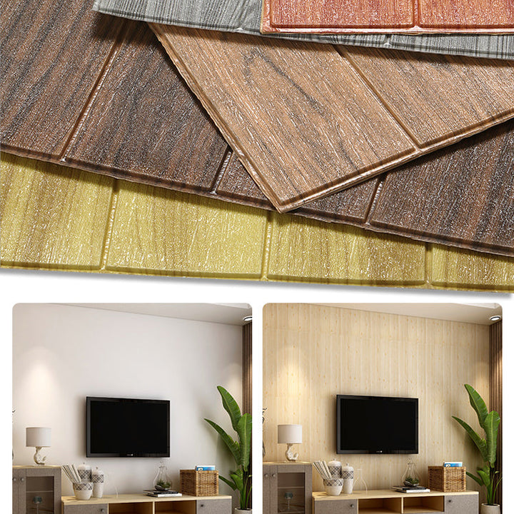 Lisslune | Wall paneling Vinyl Peel and Stick Smooth Waterproof Interior Wall Paneling