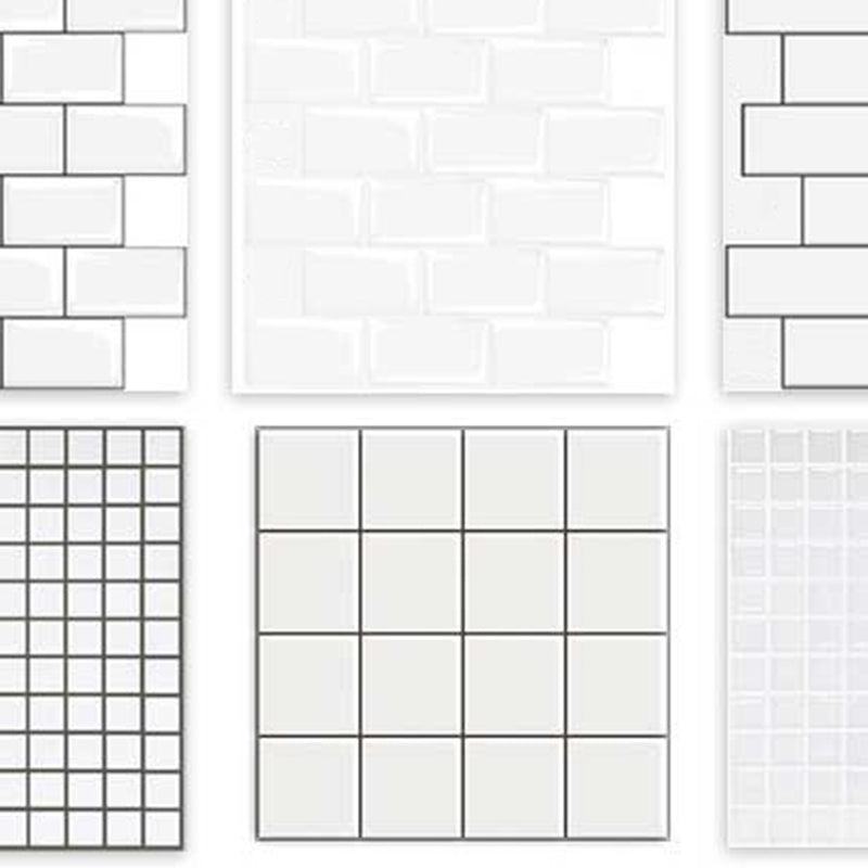 Lisslune | White subway tiles waterproof peel & stick tile for kitchen backsplash