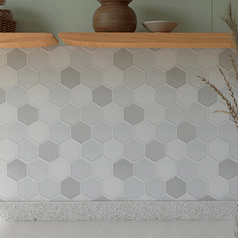 Lisslune | White subway tiles waterproof peel & stick tile for kitchen backsplash
