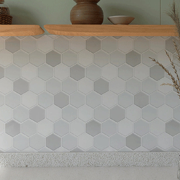 Lisslune | White subway tiles waterproof peel & stick tile for kitchen backsplash