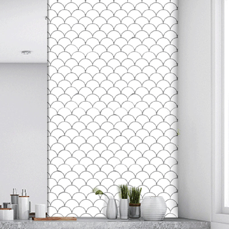 Lisslune | White subway tiles waterproof peel & stick tile for kitchen backsplash