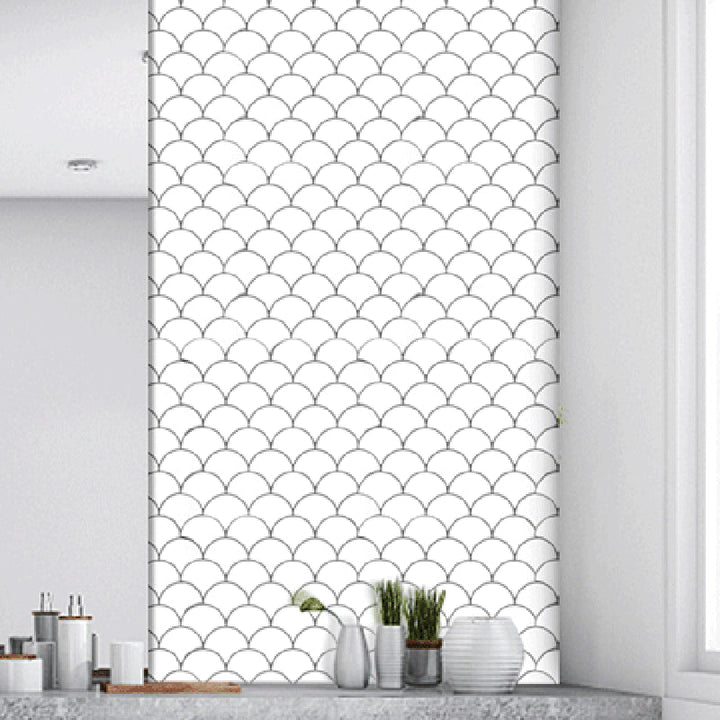 Lisslune | White subway tiles waterproof peel & stick tile for kitchen backsplash