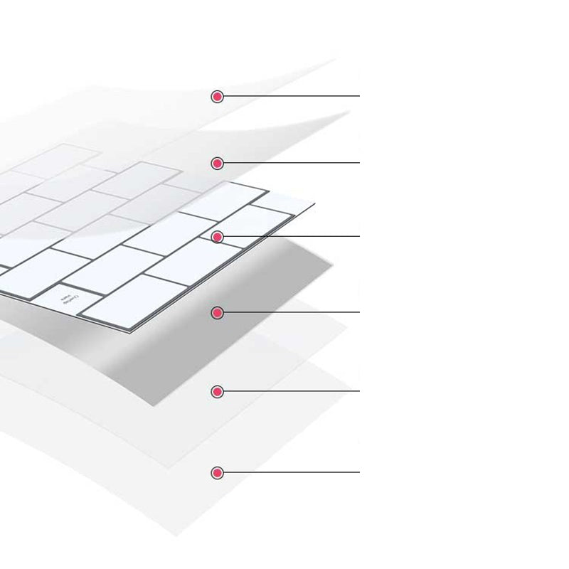 Lisslune | White subway tiles waterproof peel & stick tile for kitchen backsplash