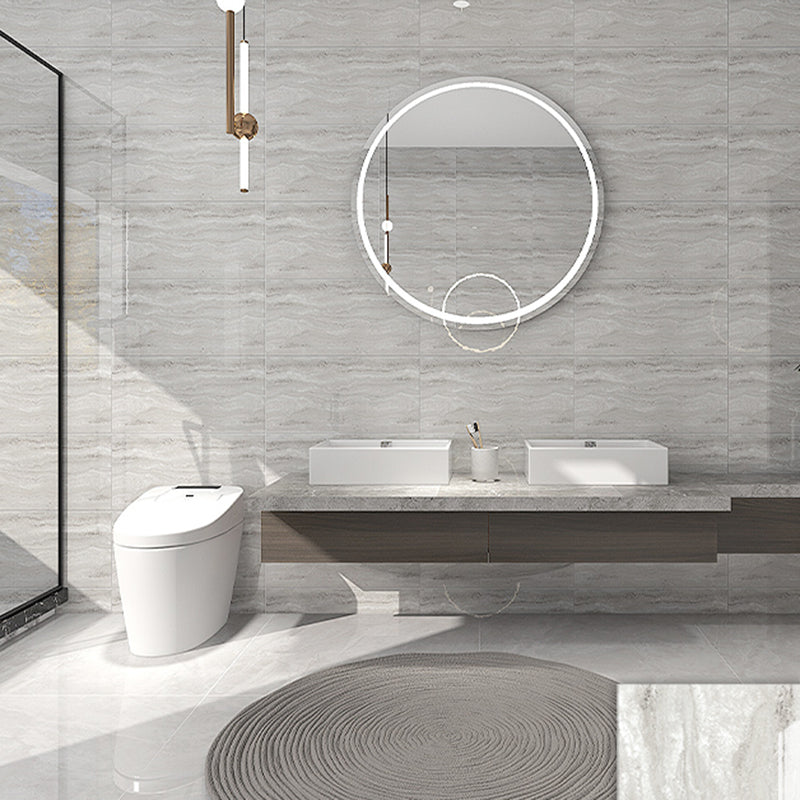 Lisslune | Rectangular Marble Peel & Stick Tile Stain Resistant Single Tile for Bathroom Backsplash