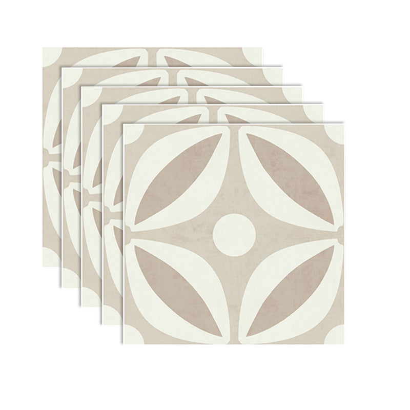 Lisslune | Square Stain-Resistant Peel & Stick Tile with Pattern Single Tile for Splash Wall