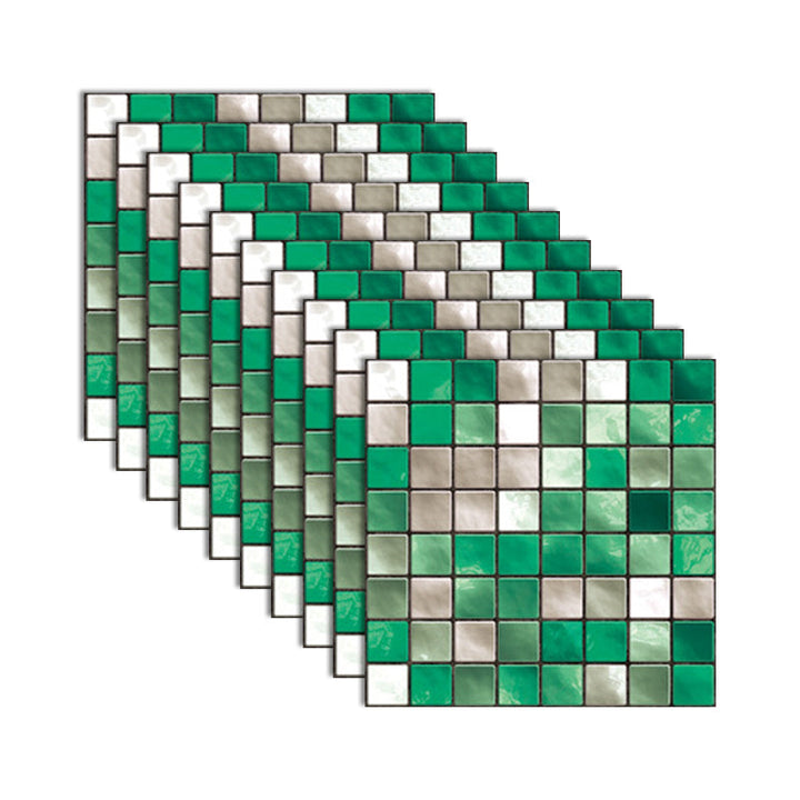 Lisslune | Square Peel and Stick Tile Grid Mosaic Tiles Interior Wallpaper