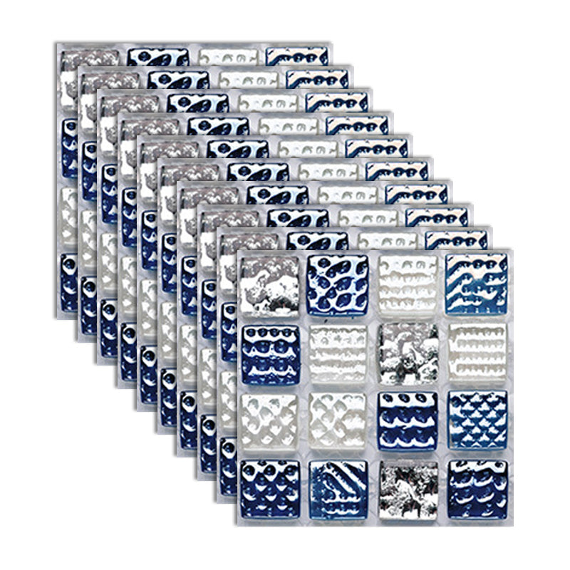 Lisslune | Square Peel and Stick Tile Grid Mosaic Tiles Interior Wallpaper