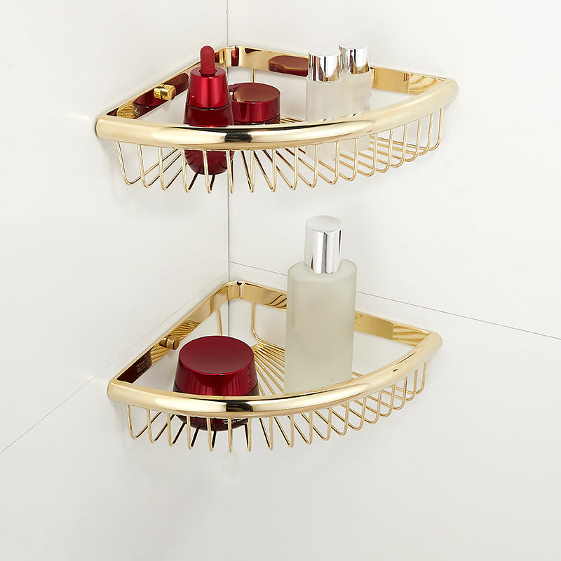 Lisslune | Gold Modern Bathroom Set, Polished Gold, 4 Pieces, Towel Holder, Paper Holder