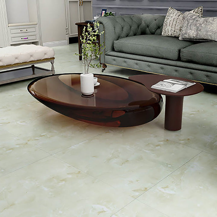 Lisslune | Modern Indoor Vinyl Flooring Marble Print Square PVC Vinyl Flooring