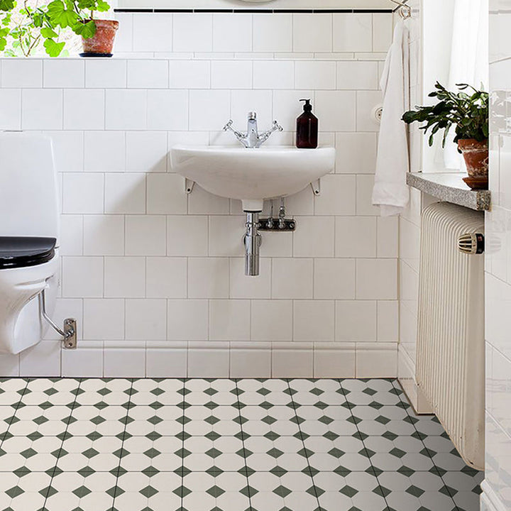Lisslune | Square Peel & Stick Tile with Pattern Waterproof Tile for Splash Guard Wall