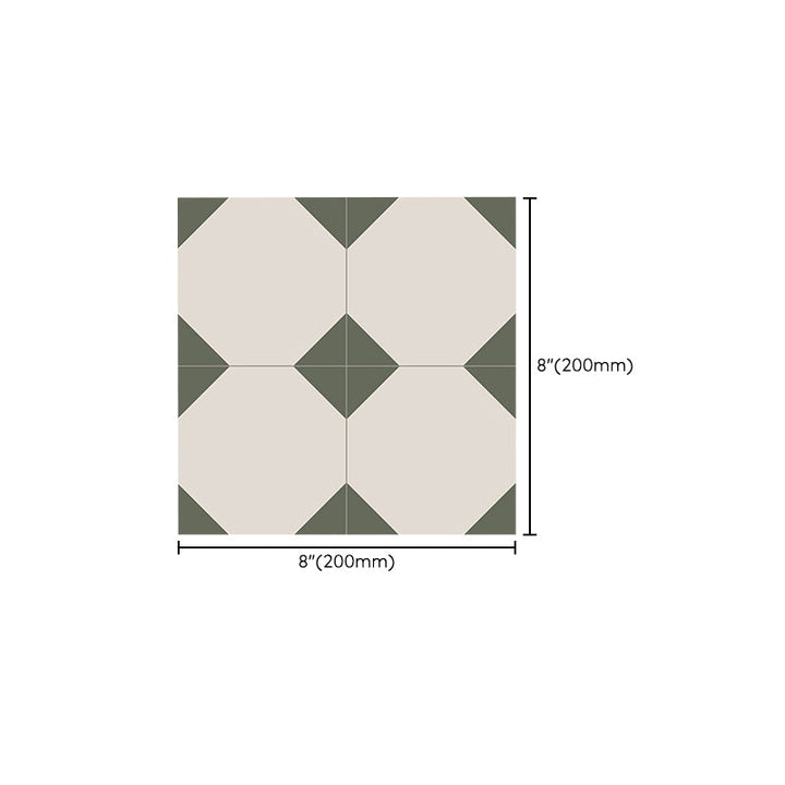 Lisslune | Square Peel & Stick Tile with Pattern Waterproof Tile for Splash Guard Wall