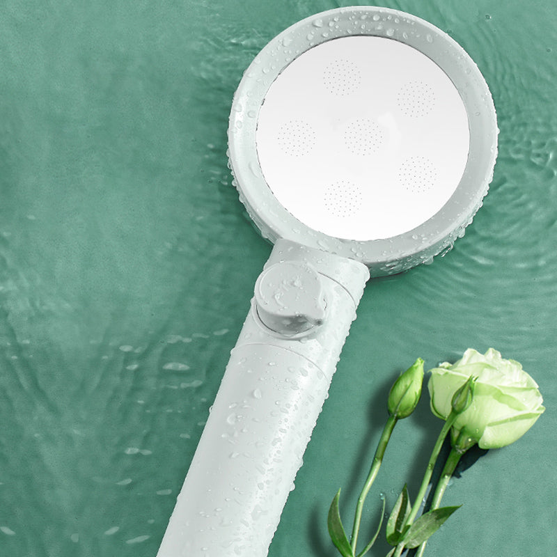 Lisslune | Handheld Shower Adjustable Spray Pattern White Round Showerhead