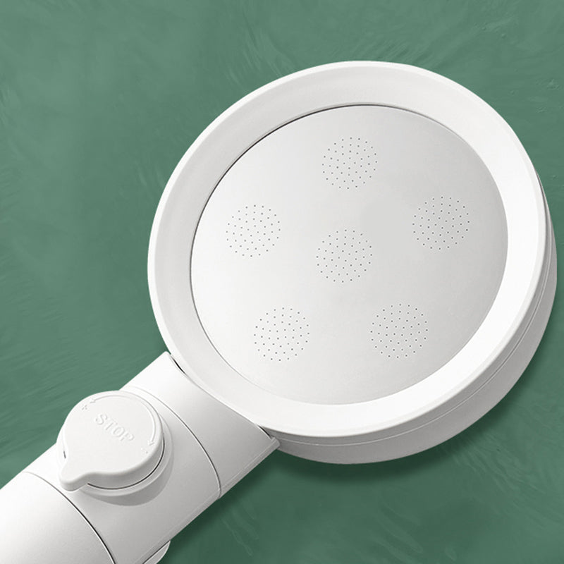 Lisslune | Hand Shower Adjustable Spray Pattern White Round Shower Head