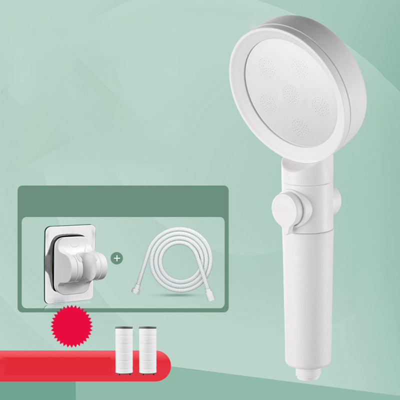 Lisslune | Hand Shower Adjustable Spray Pattern White Round Shower Head