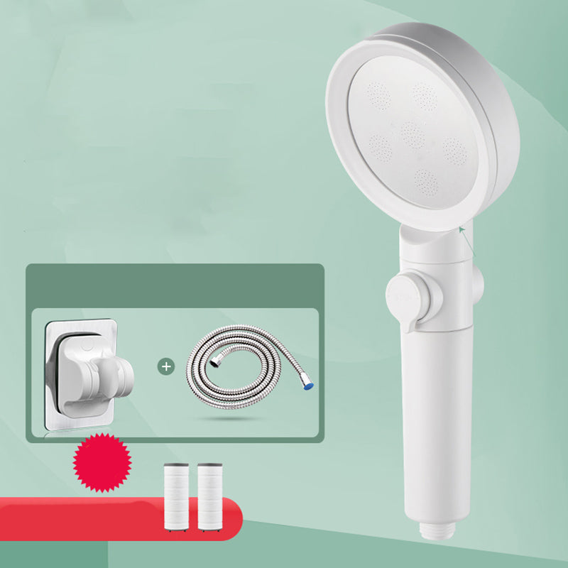 Lisslune | Hand Shower Adjustable Spray Pattern White Round Shower Head